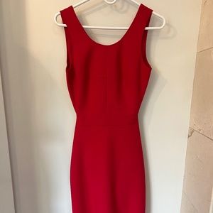 Elizabeth and James Red cutout body con dress